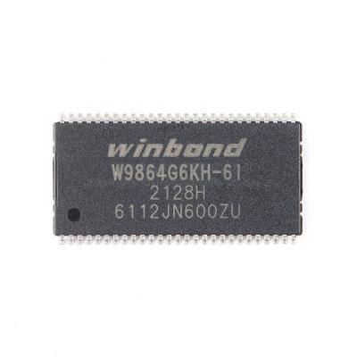 China Standard New Original In Stock W9864G6KH-6I TSOPII-54 64M bits SDRAM memory Electronic components integrated chip IC BOM supplier for sale