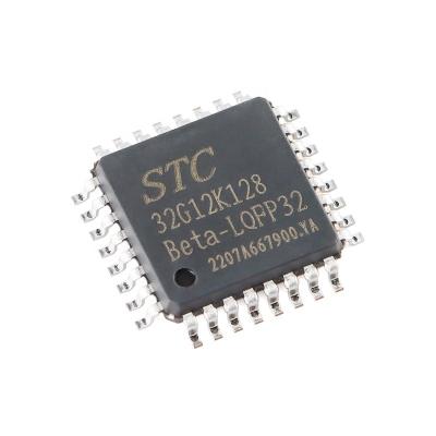 China Standard New Original In Stock STC32G12K128-LQFP32 32-bit 8051 core microcontroller chip Electronic components integrated chip IC BOM for sale