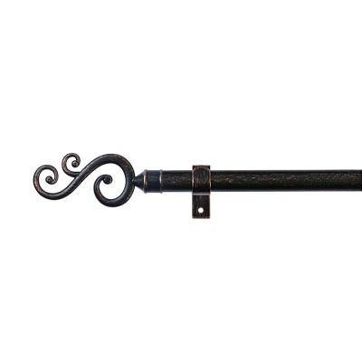 China OEM 6 meters Length Pipe Curtain Rods With Metal Iron Curtain Poles for sale