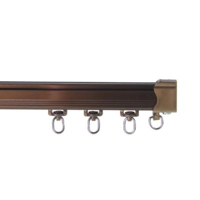 China Wall Mount Thin Aluminium Flexible Curtain Rail Tracks for sale