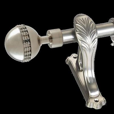 China Ball Type Diamond Set 16mm Pipe Curtain Rods for sale