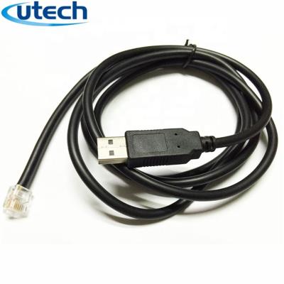 China COMPUTER ftdi chipset 1.8meter uart rs232 usb to rj11 serial converter cable for sale