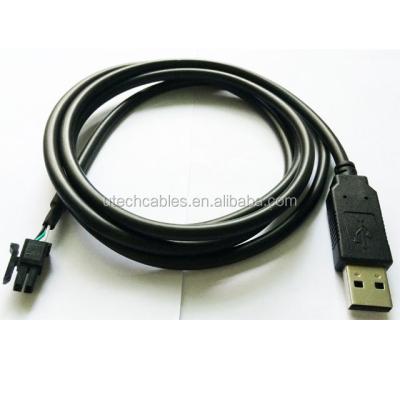 China COMPUTER Customized usb to rs232 converter wire end cable with RX/TX/GND for sale