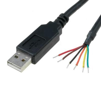 China FTDI COMPUTER chip usb to serial 3.3v TTL UART cable, wire end, 1.8m, TTL-232R-3V3-WE compatible for sale