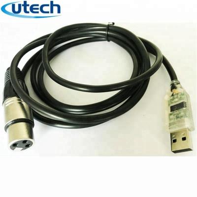 China FTDI USB 2.0 to 3PIN XLR Mic Microphone Studio Audio Female Cable for sale