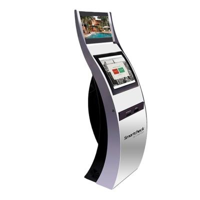 China 19 Inch Dual Screen Kiosk Bank With POS Payment Kiosk Machine For Hotel Kiosk for sale