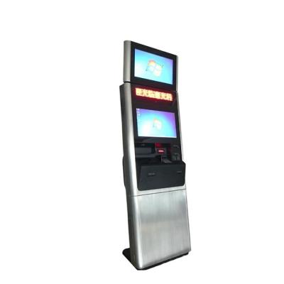 China 21.5 Inch Double Bank Kiosk Payment Health Kiosk ATM Card Check-In Cards for sale