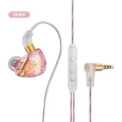 China 3.5mm Fashion X6 Girls In-Ear Earbuds Cheap High Fidelity Pink Graphene Earbuds Graphene Headphones Subwoofer In-Ear With MIC Bass Earbuds 3.5mm Earphone for sale