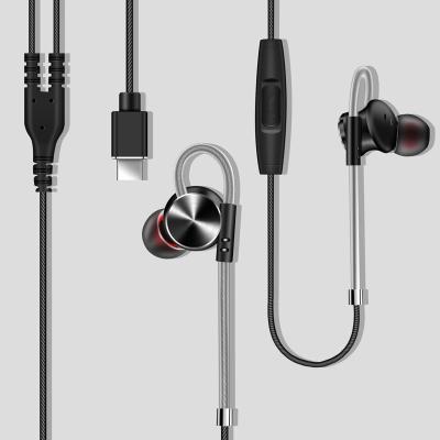 China 3.5mm 3.5mm In-Ear Graphene Headphones Factory Price High Fidelity Stereo Hi-Fi Stereo Type-C In Ear Headphones Wired Earbuds Sports Earphone For Mobile Phone for sale