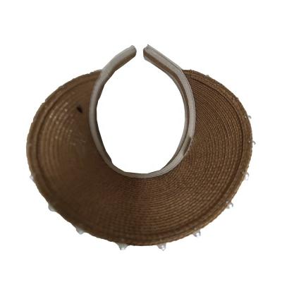 China Duck Tongue Summer Face Covering Sun Women's Picture Hat Empty Straw Topless Holiday Straw Hat for sale