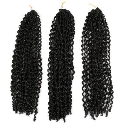 China Heat Resistant Fiber Hair Water Wave Crochet Braid Hair Passion Twist Crochet Braiding Hair For Black Women for sale