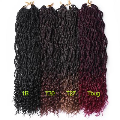 China Hot-selling Faux Locs Fiber Heat Resistant Hair Wave Pre-loop Soft Curly Crochet Hair Crochet Braid for sale