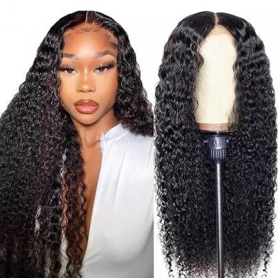 China Silky Straight Wave 100%Human Hair13*4 Lace Front Jerry Curl Wig 180 Density Shop Online for sale