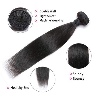 China Straight Wave Hair Weave Bundles Silky Straight 10A Brazilian Remy Human Hair Mink Human Hair Bundles for sale