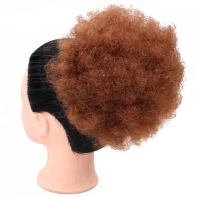 China Wholesale Synthetic Adjustable Bun Extensions Afro Puff Drawstring Ponytail Bun Hair Extensions Bun Hair Extension Buns for sale