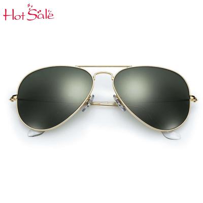 China 2022 Fashion Sunglasses AviationRay Band Men Gold Frame Mirror Polarized Metal Trendy Mens Sun Glass Sunglasses With Logo Branding for sale