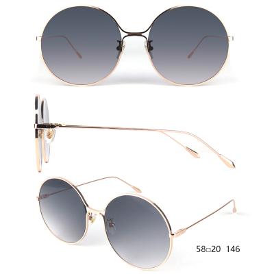 China 2020 Fashion Sun Glasses Italy Round Sunglasses New Fashion Sun Glass Metal Sunglasses Rounded Frame for sale