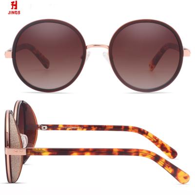 China Fashion sunglasses iron men sunglasses occhiali uv400 tac polarized side cover round sunglasses with side shields for sale