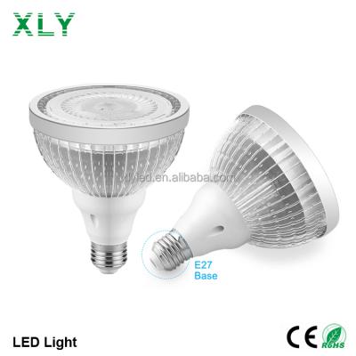 China Par20 Par30 Par38 35degree E27 Alumminum Base Radiator 82Ra COB PMMA Lens Indoor Led Indoor Ceiling Lights Led Spot Bulb Light 10W 12W 15W for sale