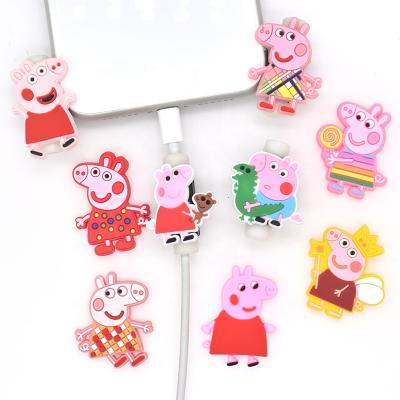 China Cute Cute Mobile Phone Charger Charging Wire Cord PVC USB Cable Protector Cable Protector for sale