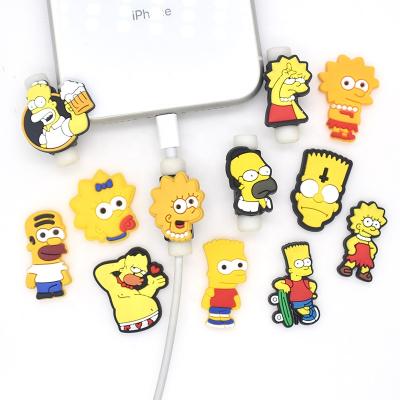 China Hot Selling Cute Cartoon USB Charger Protector Charger Cable Protector For All Phone Chargers for sale