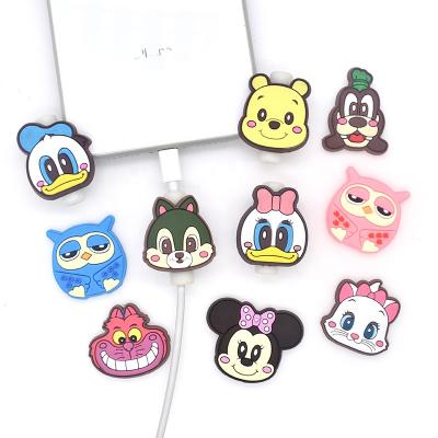 China Cute Cute Cartoon Phone USB PVC Cable Protector For iPhone Cord Animal Wire for sale