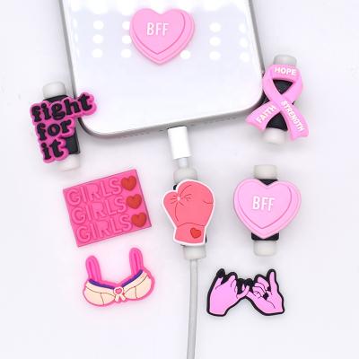 China Cute Cute Cartoon Phone USB PVC Cable Protector For iPhone Cord Animal Wire for sale