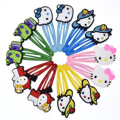 China Wholesale Decoration PVC Lovely Child Cartoon Hair Clip Cute Hairpin Hair Clips For Girls for sale