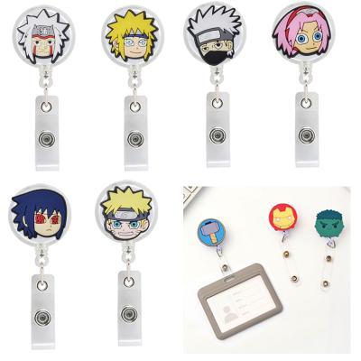 China For Hot Selling ID Card Holder In-Stock Anime Badge Reel ID Holder Retractable Clip for sale