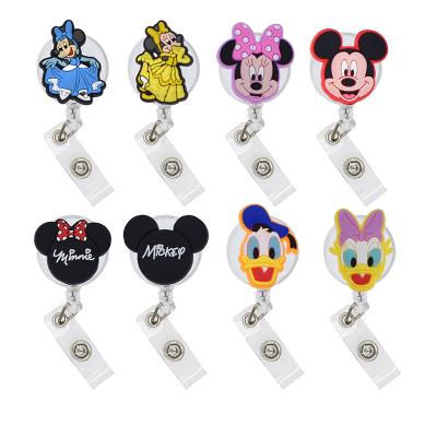 China For Mickey ID Card Holders Ready To Board Interchangeable Nurse Wholesale ID Badge Reel for sale