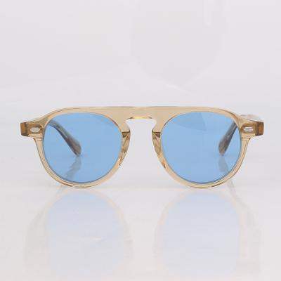 China Fashion sunglasses clear retro men's brown sunglasses frame style for sale