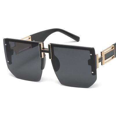 China New fashion sunglasses trend personality modern frameless square men and women shape sunglasses for sale