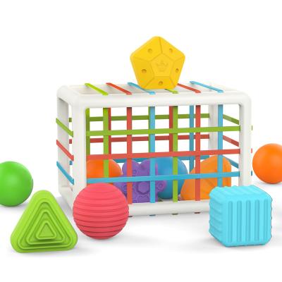 China Early Infant Color Shape Hand Knowledge Coordination Action Sensory Training Toy 18*12*12cm for sale