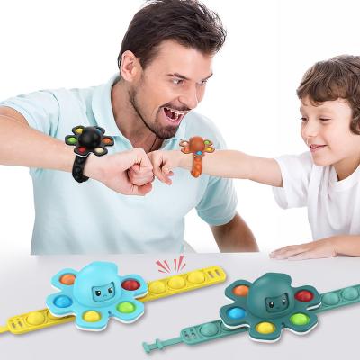 China The Other Squeeze Toy Pop Fidget Spinner Bubble Silicone Wristband Relax Wristband Sensory Wristband for sale