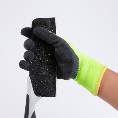 China Fluorescent Green Anti-Cut Cut Resistant Glove for sale