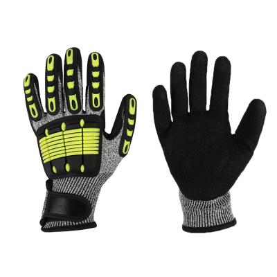 China Mechanic Glove Work Heavy Work Gloves Mechanic Gloves Anti Insulated Coated Working Safety Cut Resistant High Impact Shockproof Gloves for sale