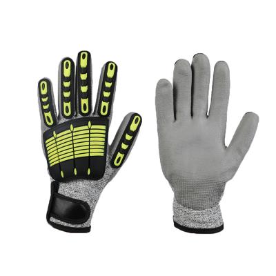 China Customized Custom Mechanic Gloves Work Gloves Shockproof Oilfield High Impact Work Gloves for sale