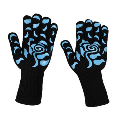 China More Superior Heat Resistant Dotted Silicone Cooking Kitchen Oven Barbecue GRILL Heat Resistant Gloves for sale