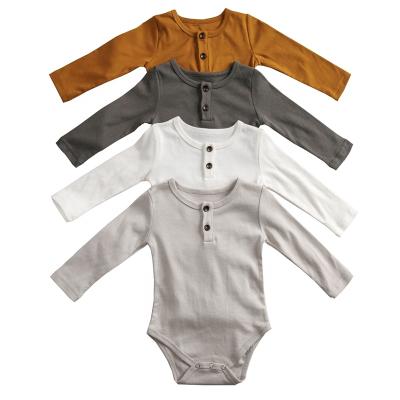 China Personalized Baby Onesie Boys Long Sleeve Silky Long Sleeve Outfit Romper for sale