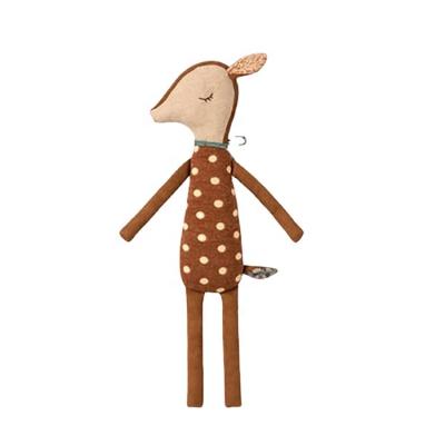 China Sustainable Quilt Baby Wakey Bambi Handmade Deer Toy Baby Soft Toy for sale