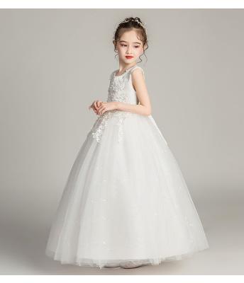 China Washable Dress Children's Washable Dress Kids Runway Wedding Host Runway Summer Dress Princess Girl's Dress Shaggy Dress for sale