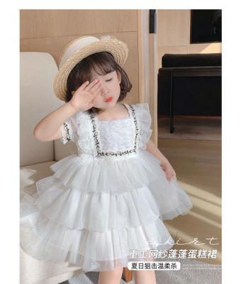 China New baby washable summer girl skirt lace gauze dress children's princess dress border Korean version for sale