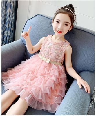 China New children's western style children's treasure dress washable dress girl's style little ski shaggy princess gauze skirt for sale