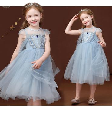 China New Washable Summer Dress Gauze Gauze Dress For Little Girls Princess Skirt Girl Dress for sale