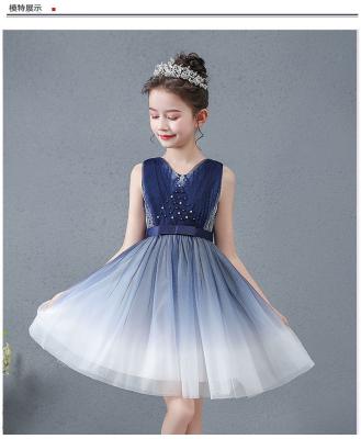 China New Style Girl's Summer Dress Dress Children's Super Fairy Princess Skirt Shaggy Yarn Washable Little Girl's Skirt for sale