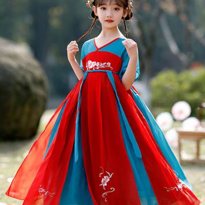 China Chinese Style Washable Children's Hanfu Girl Chest Skirt Summer Little Girl's Super Fairy Dress Baby Dress Parent-child Ancient Costume for sale