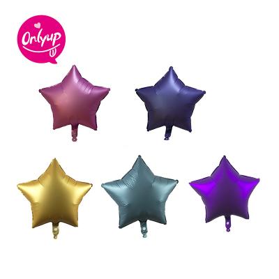 China Gift Toy BLN Balloon Various Color 18inch Star Shape Foil Balloon OEM Metallic Balloon Wholesale Party Decoration for sale