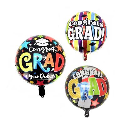 China Newest toy BLN graduation gift globos wholesale 18 inch congratulations GRADUATE round balloon for sale