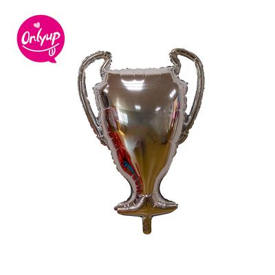 China Gift Toy BLN Foil Advertising Balloon Wholesale Toy Trophy Cup Football Party Foil Balloon for sale