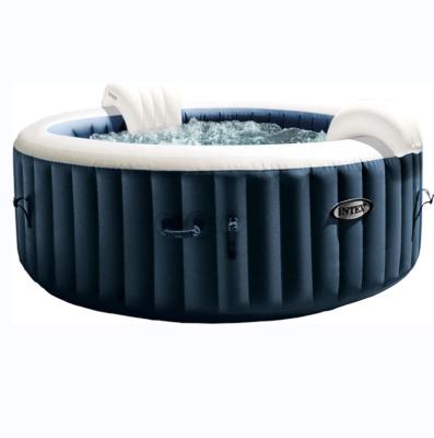 China Modern outdoor spa hot tub, round bathtub, wooden fired hot tub for sale